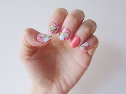 Summer Blossom Nails